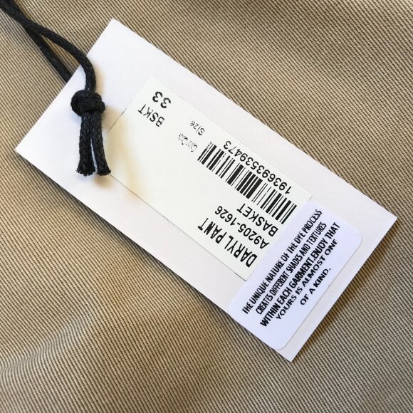 NWT Agolde Daryl Wide Leg Pants Womens 33 Khaki Beige High Rise Waist Cotton NEW - Picture 7 of 12